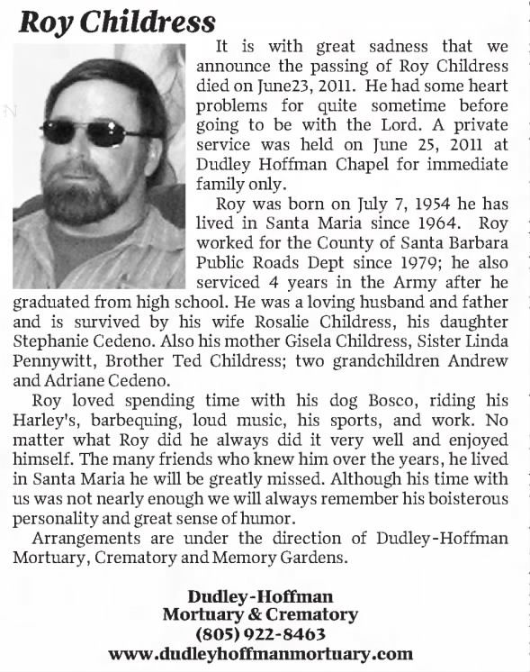 Clipping from Santa Maria Times